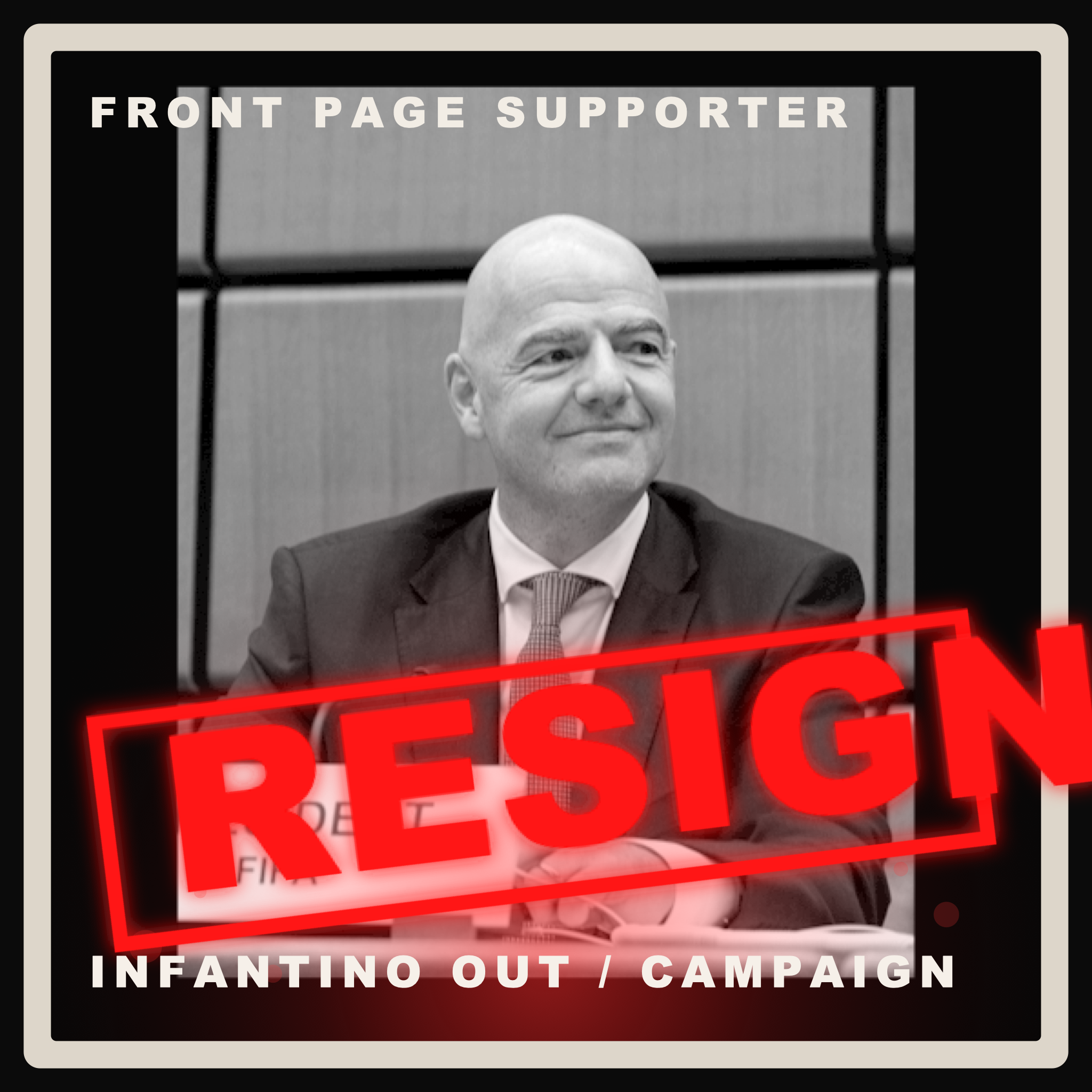 Front Page Supporter collectible artwork